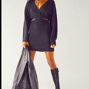 Free People Stasia Cut-Out Mini Dress